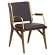 silla contemporánea / de interior / de tejido / de cuero
