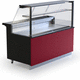 vitrina refrigerada mostrador / para comercio / de acero inoxidable / negra