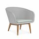 sillón contemporáneo / de Batyline® / de resina trenzada / con cojín amovible