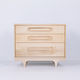 cómoda contemporánea / de madera maciza / de arce / de chapa de madera
