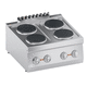 placa de cocina eléctrica / profesional / 4 fuegos / de repisa