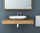 encimera de lavabo de roble