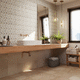 baldosa de gres porcelánico / mate / de interior / de baño