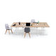 mesa de conferencia contemporánea / de madera / rectangular / plegable