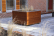 jardinera de acero inoxidable / de acero galvanizado / de madera / cuadrada