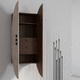 aparador de pared / contemporáneo / de nogal / a medida