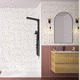panel decorativo de aluminio / de pared / para cuarto de baño / liso