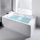 bañera de fibra acrílica / doble / hidromasaje / blanca