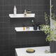 estantería de pared / contemporánea / de aluminio / de baño