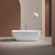 bañera ovalada / en isla / para vivienda / de LivingTec®