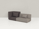 sofá modular / contemporáneo / de tejido / multicolor
