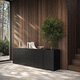 aparador contemporáneo / de madera / con cajones / con puertas batientes
