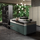 cocina contemporánea / de madera / de piedra / con isla