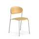 silla contemporánea / de interior / de tejido / de madera