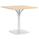 mesa contemporánea / de madera / con base de acero / con base de aluminio