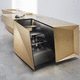cocina contemporánea / de acero / de latón / de cobre