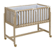 cama para bebé individual / contemporánea / con ruedas / de haya