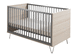 cama para bebé individual / contemporánea / de haya / de metal