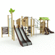 estación de juego para parque infantil / para edificio público / de metal / de madera