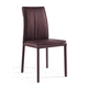 silla contemporánea / de interior / de cuero / tapizada
