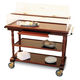 carrito queso / para postres / para el sector profesional / de madera