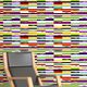 papel pintado contemporáneo / con motivos decorativos / de color / de tejido no tejido