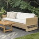 sofá contemporáneo / de jardín / de tejido / blanco