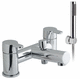 grifo monomando para bañera / para ducha / de repisa / de metal cromado