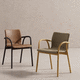 silla de oficina contemporánea / de interior / de tejido / de cuero