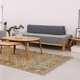 sofá cama / contemporáneo / de tejido / gris