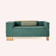 sofá cama / contemporáneo / de tejido / verde