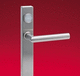 tirador de puerta / de metal / contemporáneo / con cerradura integrada