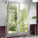 ventana de PVC / oscilobatiente / con vidrio cuádruple / de 1 batiente