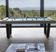 mesa de billar contemporánea / para uso residencial / de madera maciza / de metal