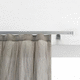 riel para cortina para montaje en techo / con fijación mural / para cortinas fruncidas / para doble cortinas