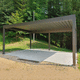 pérgola autoportante / de metal / con láminas parasol / con protección solar