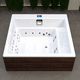 spa sobre suelo / cuadrado / para 2 personas / de madera