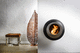 chimenea de bioetanol / contemporánea / hogar abierto / de pared