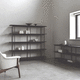 estantería contemporánea / de latón / de roble / para almacenamiento