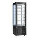 vitrina refrigerada armario / para comercio / negra / con puerta