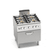 cocina con horno de gas / 4 fuegos / 1 horno / de limpieza manual