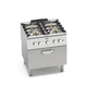 cocina con horno eléctrica / profesional / 4 fuegos / 1 horno