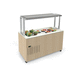 aparador refrigerado central / con rueda / para restaurante