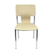 silla contemporánea / de interior / de cuero / de cromo