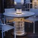 mesa con luz / contemporánea / de HPL / con base de aluminio