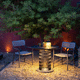 mesa con luz / contemporánea / de HPL / con base de aluminio