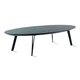 mesa de centro contemporánea / de madera / de cerámica / con base de acero