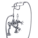 grifo bimando para bañera / de repisa / termostático / de latón
