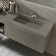 lavabo encastrable / de cerámica / con encimera / con estantería integrada