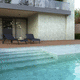 tarima de exterior de porcelana / aspecto madera / para el sector profesional